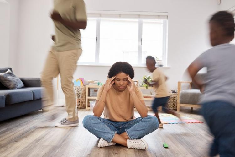 Picture of a stressed out household