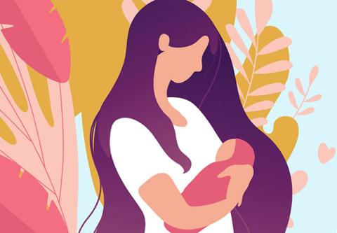 Picture of a mother holding their baby